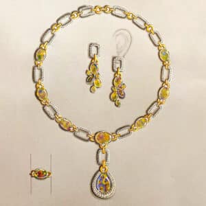 دوره طراحی دستی طلا و جواهر و ایده پردازی