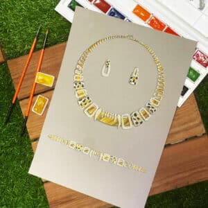 آموزش طراحی دستی طلا و جواهر