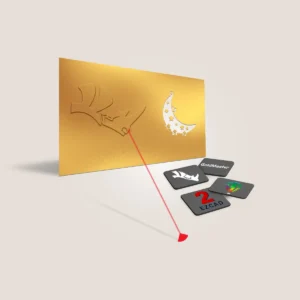 دوره لیزر، طراحی دو بعدی طلا